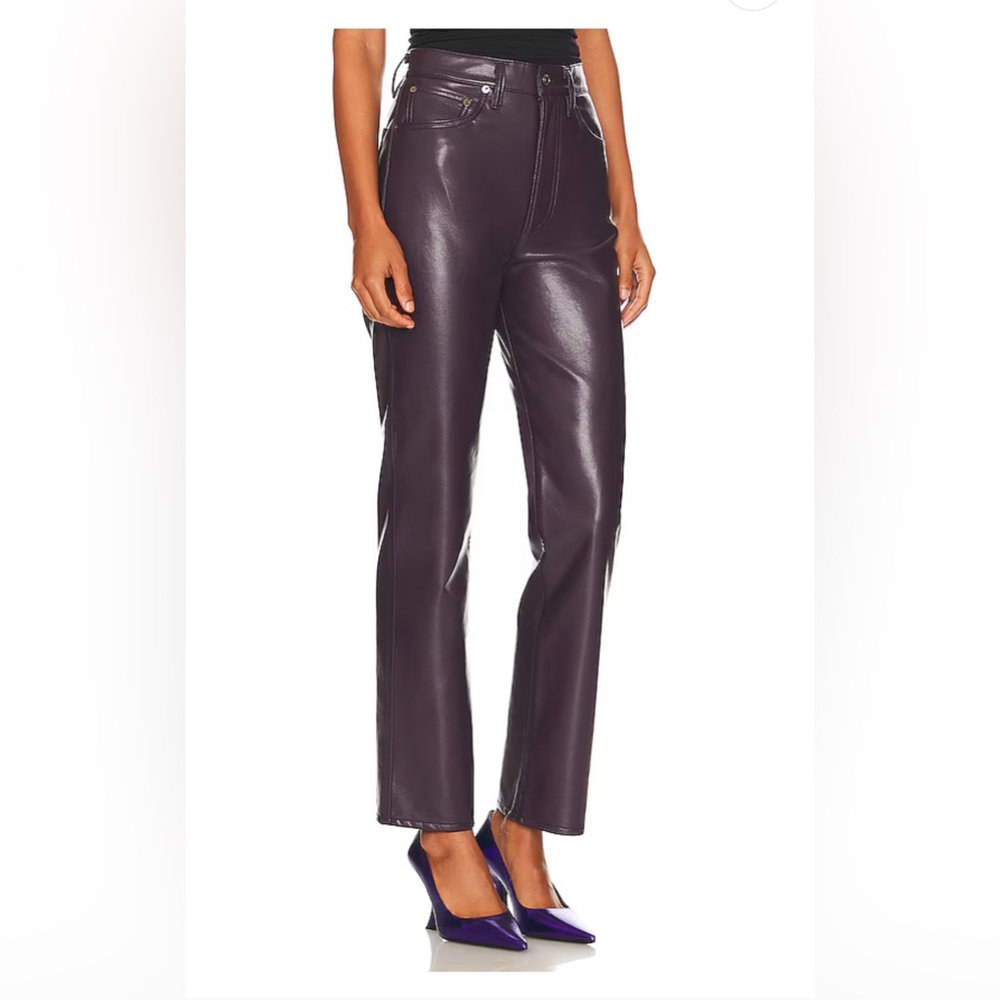 NWT AGOLDE Recycled Leather 90’s Pinched waist size 29